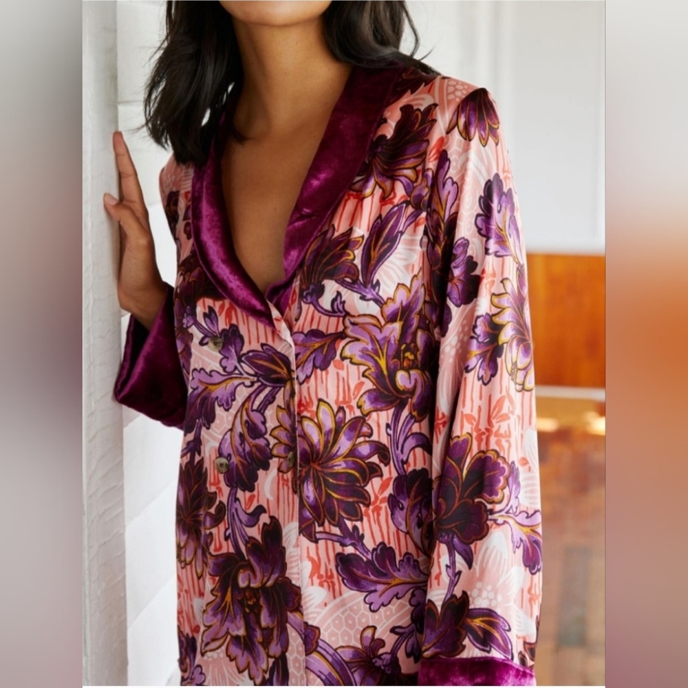 ANTHROPOLOGIE Lounge Top sx L